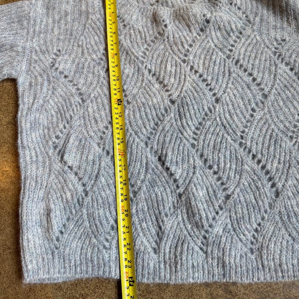 Lilla P Blue Knit Alpaca Blend Sweater - Picture 7 of 8